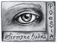 Siempre-habrà-Poesìa-(15-4x11cm--Postkartengröße--Kohle-auf-Papier)